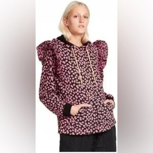Sandy Liang Tops Sandy Liang X Target Women's Floral print Hooded Sweatshirt